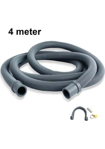 4 M Tarzı Kalın Duvarlı Sızdırmaz Drenaj Hortumu Kıvrımlı Tasarım Bulaşık Makinesi Çamaşır Makinesi Uzatma Drenaj Borusu Kanalizasyon Aksesuarları (Yurt Dışından)
