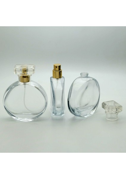 50 ml 20 Adet Oval Cam Parfüm Şişesi