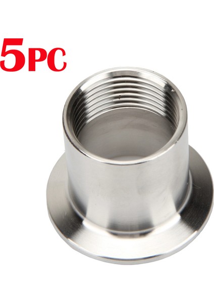 5 Adet Tarzı K34MM(0,75 Inç Tc) Bspt Dişi Boru Adaptörü Tri Clamp Boru Bağlantı Parçası Paslanmaz Hijyenik Ev Birası (Yurt Dışından)