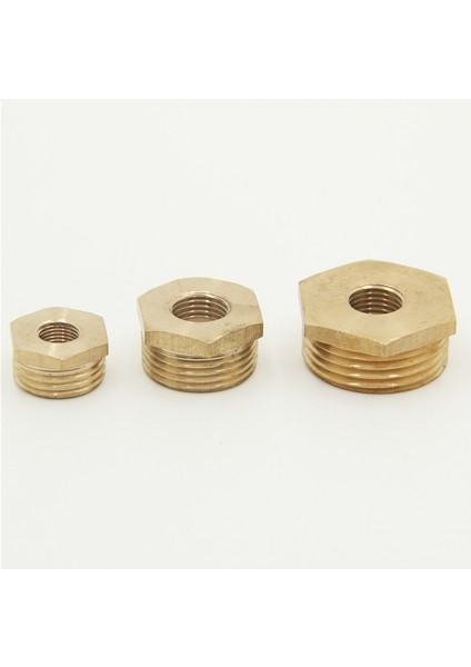 Kadın 04-Erkek 06-12 Tarzı Pirinç Altıgen Redüktör Boru Bağlantısı Iplikli Bakır Su Gaz Adaptörü Kuplaj Bağlayıcı (Yurt Dışından) modelleri