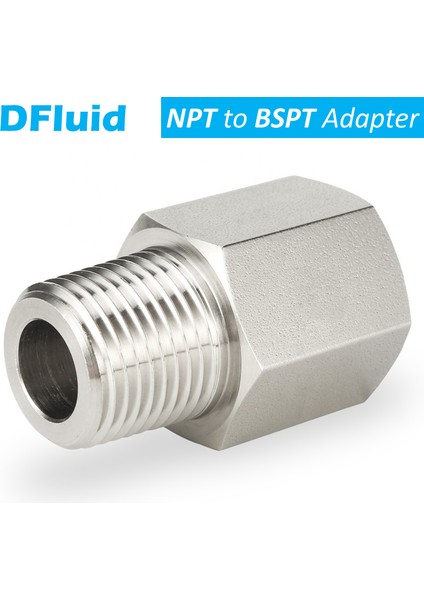 Npt(F)'den Bspt(M) Stiline 0,25 Inç x 0,25 Inç Dişi Bspt'den Erkek Npt Adaptör Dişi Npt'den Erkek Bsp Bağlayıcı Boru Bağlantısı Paslanmaz Çelik (Yurt Dışından)