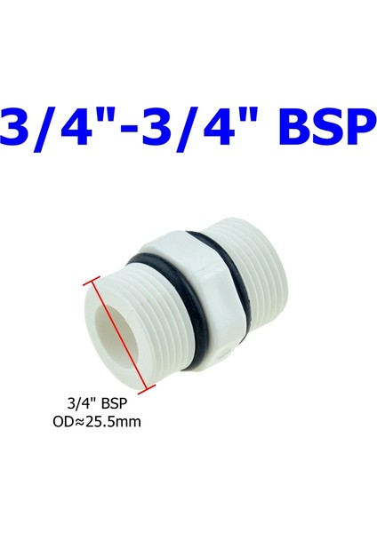 3ı4 Erkek Konu Stili Ro Su Boru Bağlantısı Od Hortum Bsp Erkek Diş Mühür Halkalı Plastik Hızlı Bağlantı Sistemi Su Arıtıcıları Için (Yurt Dışından)