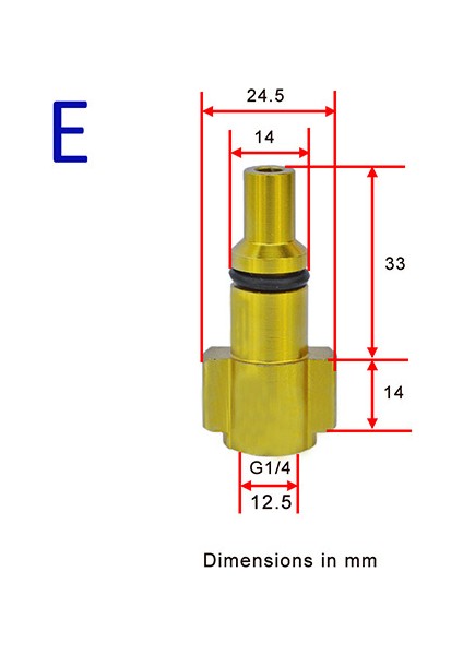 E Tarzı Karcher ve Nilfisk Için Yüksek Basınçlı Su Tabancası Bağlantı Adaptörü Köpük Tabancası Aksesuarı (Yurt Dışından)