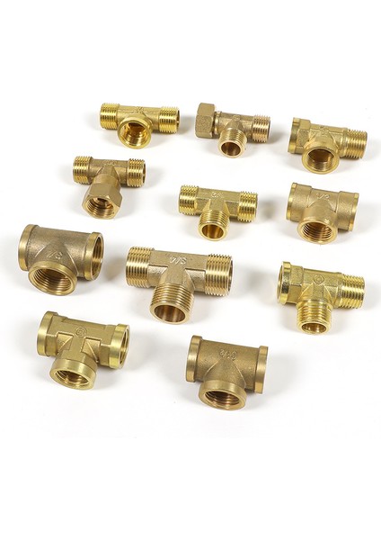 3l8 M-M-M Stili Pnömatik Boru Dönüşümü Erkek- Dişi Konu Dönüştürücü Bağlantı Bsp Tee Tipi Bakır Su Yağ Gaz Adaptörü (Yurt Dışından) fiyatları