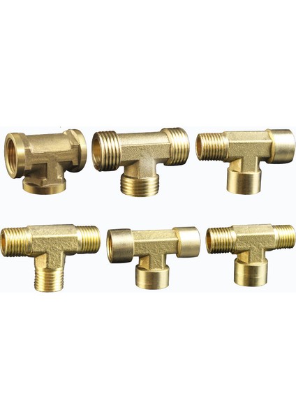 3l8 M-M-M Stili Pnömatik Boru Dönüşümü Erkek- Dişi Konu Dönüştürücü Bağlantı Bsp Tee Tipi Bakır Su Yağ Gaz Adaptörü (Yurt Dışından) modelleri