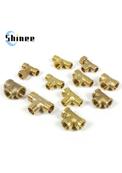 3l8 M-M-M Stili Pnömatik Boru Dönüşümü Erkek- Dişi Konu Dönüştürücü Bağlantı Bsp Tee Tipi Bakır Su Yağ Gaz Adaptörü (Yurt Dışından) indirimleri