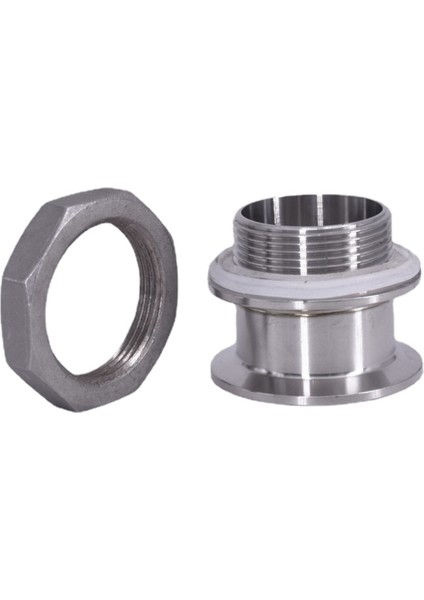 Somun Stili Olmadan DN32-K64MM-K50.5MM Çift Kıskaçlı Ferrule Bsp Erkek Hijyenik Boru Bağlantı Elemanı Tankı Paslanmaz Çelik Ev Yapımı Su Arıtma Sistemi (Yurt Dışından)