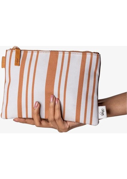 Fermuarlı Çok Amaçlı Kumaş Cüzdan - Caramel 1060759 indirimleri