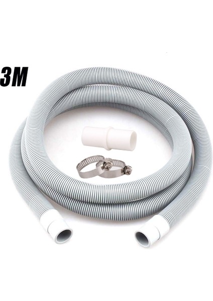 3m Tarzı Makine Bulaşık Makinesi Tahliye Atık Hortumu Uzatma Borusu ve Askı Seti (Yurt Dışından)
