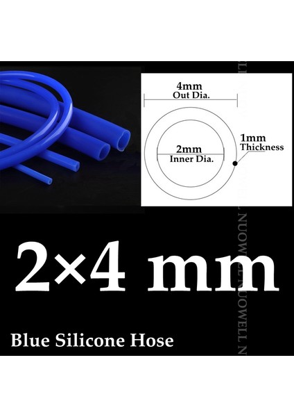 2X4MM Tarzı 100CM 100CM I.d 2~32MM Isıya Dayanıklı Mavi Silikon Hortum Esnek Silika Jel Boru Akvaryum Hava Pompası Gıda Sınıfı Bira Süt Yumuşak Boru (Yurt Dışından)