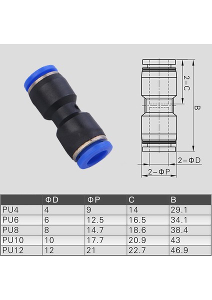 Pg6-4 Tarzı Hava Su Hortumu Tüpü Için Plastik Bağlantı Pu Pnömatik Fittings Fitting Gaz Hızlı Bağlantı (Yurt Dışından) modelleri