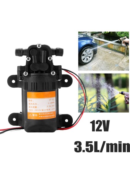 12V Sürdürülebilir Dc 12V 70PSI 3.5l/dk Tarımsal Elektrikli Su Pompası Siyah Mikro Yüksek Basınçlı Diafram Su Püskürtücü Araba Yıkama (Yurt Dışından) modelleri