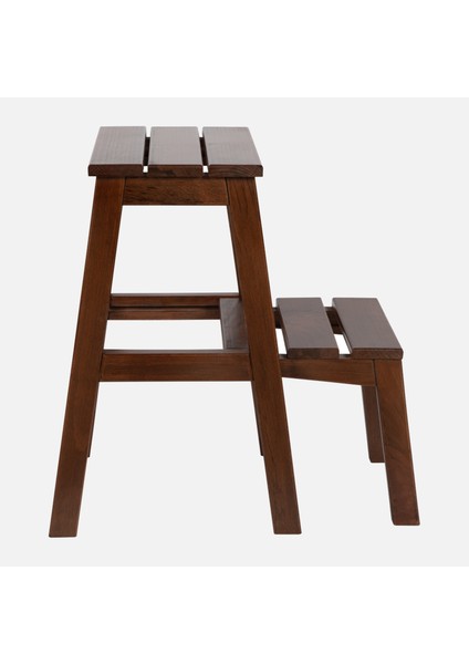 Merdiven Tabure Ceviz 55 cm