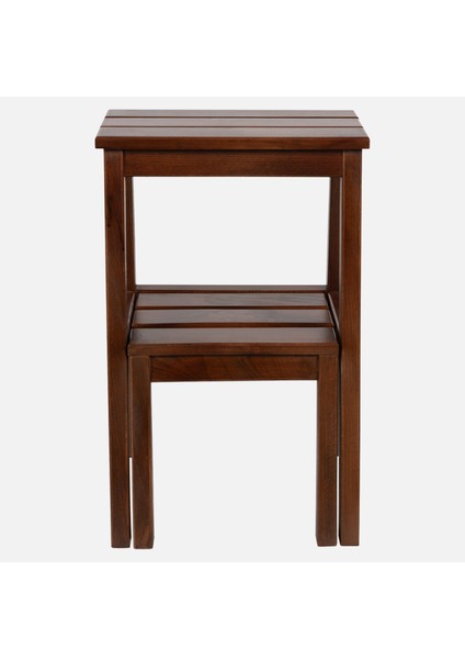 Merdiven Tabure Ceviz 55 cm