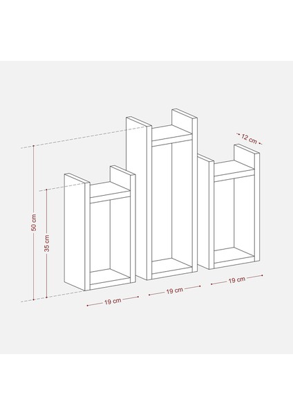 Everest Raf DEC107 Beyaz 12 x 57 x 50 fiyatları