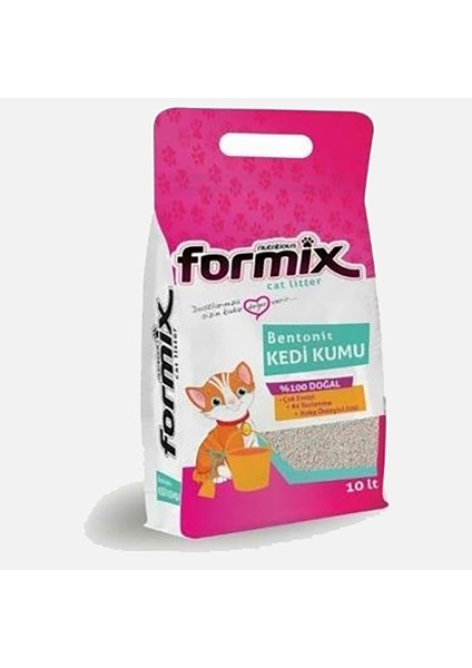 Bentonit Bebek Pudrası Kokulu Kedi Kumu 10 L