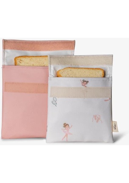 Tekrar Kullanılabilir Sandviç Çantası 2'li Set - Ballerina 1060186 modelleri