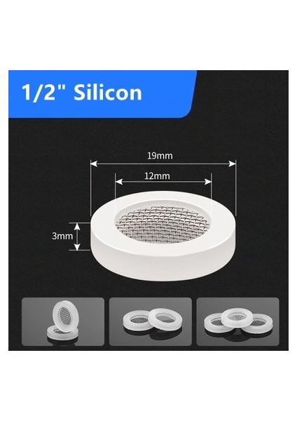 DN15 Silikon Stili 10 Parça Sap G G DN15 DN20 Duş Başlığı Filtre Kauçuk Conta Yıkama Yıkayıcı Hortum Contası Paslanmaz Çelik (Yurt Dışından)