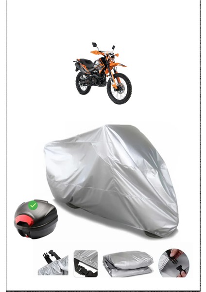 Rks NR200 Arka Çanta Uyumlu Motosiklet Branda Su Geçirmez Dayanıklı Kumaş
