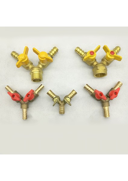 8mm Kadın Tarzı Hortum Kuyruklu Y Tipi Üç Yollu Pirinç Kapanma Valf Boru Bağlantı Adaptörü Gaz Su Yağ Hava Için (Yurt Dışından) indirimleri