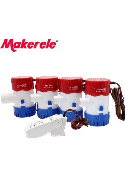 750GPH 12V Üçüncü Nesil Dalgıç Pompa Dgph 750GPH 500GPH 350GPH Yüksek Dayanıklılık Teneke Bakır Tel Vorteks Su Çıkışı (Yurt Dışından)