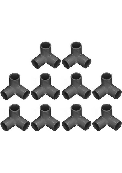 Siyah Stil Y Way Boru Bağlantı Elemanları Pvc Plastik Dik Açılı Tee Köşe Bağlayıcı Iç Çap (Yurt Dışından)