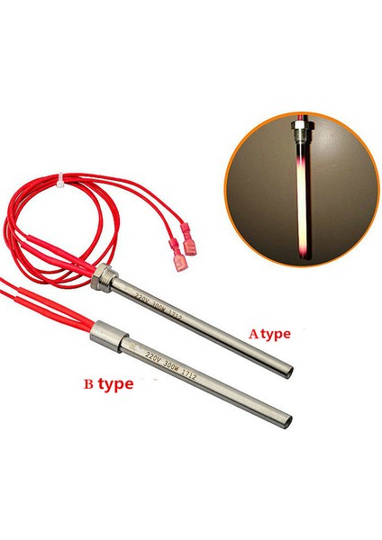 B Tarzı 170MM 350W Kömür Sobası Ateşleyici Sıcak Çubuk Isıtıcı Tüp Ignitör 10* *1.5 Dişli Şömine Izgara Sobası Için 220V (Yurt Dışından)