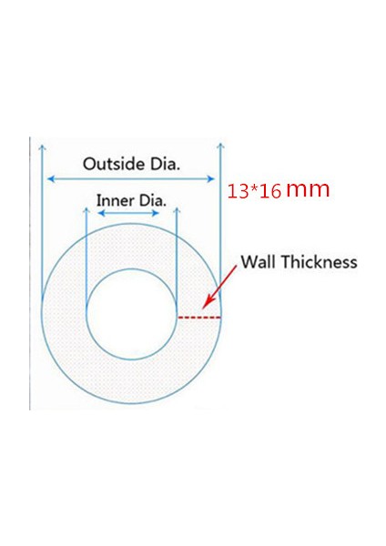 13X16MM Tarzı 5 Milyon Yüksek Kaliteli 1mm Gıda Sınıfı Şeffaf Translüsent Silikon Boru Bira Hortumu Süt Borusu Yumuşak Güvenli Kauçuk Esnek Boru Kreatif (Yurt Dışından)