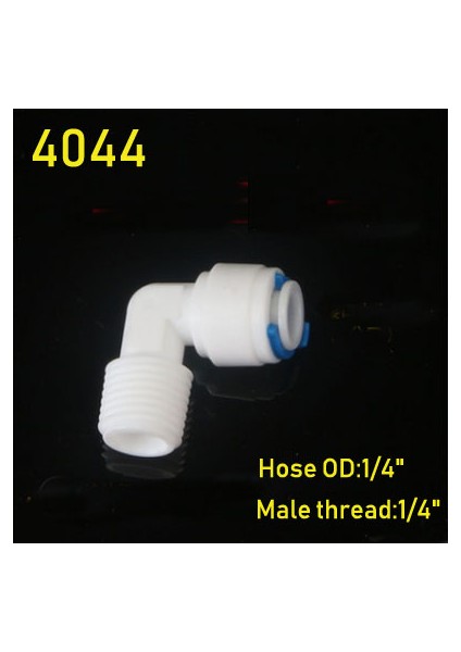 Pl6.35-02 Tarzı Ro Su Kıvrımı Balık Tankı Hızlı Bağlantı Hortum Ters Osmoz Astarı Elbow Plaste Bağlayıcı Konnektör (Yurt Dışından)