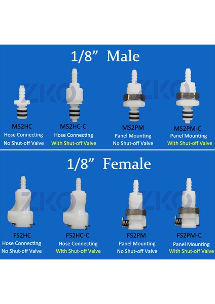 MS2HC-C Stili Hızlı Bağlantı Erkek Takı Dişi Bağlantı Gövdesi Panel Montajı Hortum Bağlantısı Kapatma Valfi Hızlı Ayırma Bağlayıcı M Serisi (Yurt Dışından)
