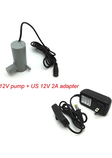 Abd Adaptörlü Pompa DC12V 24V Jtw 1.4A Lh Fırça Mikro Dc Dalgıç Pompa (Yurt Dışından)
