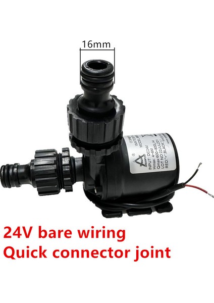 24V Kablo Hızlı Bağlantı Su Pompası 12V Yüksek Basınç Ultra Sessiz Güneş Dc 24V Kaldırma Lh Fırçasız Motor Daldırma Su Pompaları Hızlı Kırılma Bağlantısı (Yurt Dışından)