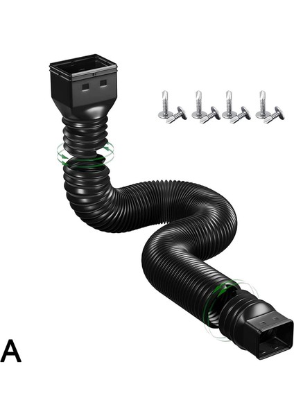Bir Stil Yeni Yağmur Oluk Downspout Uzatma Esnek Uzatma Drenaj Yağmur Suyu Bağlantı Boru Uzantısı Teleskopik Downspout D S3B5 (Yurt Dışından)