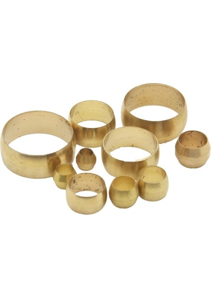 Bronz Sarı Tarzı Merkezi Yağlama Sistemi Için Pirinç Çift Konik Sızdırmazlık Halkası Fittings Tüp Merkezi Yağlama Sistemi Odağıyla Sıkıştırma Manşonu (Yurt Dışından)