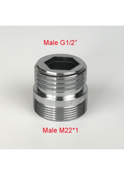 M22XMDN15 Stili Erkek Dişi G Boru Bağlantıları Su Arıtıcı Aksesuarları Için Pirinç Musluk Aerator Adaptörü G (Yurt Dışından)