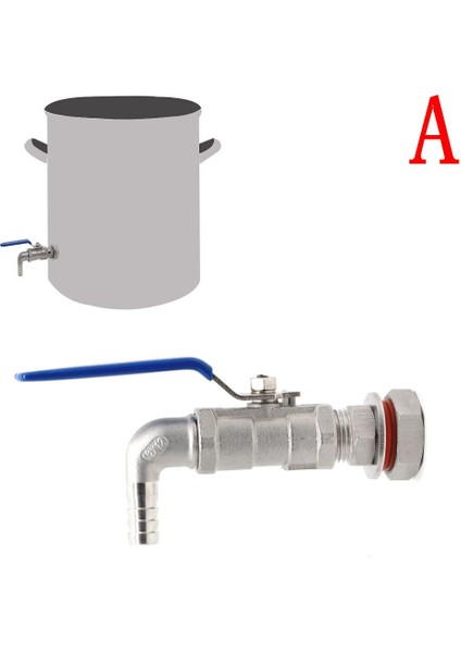 Bir Stil Paslanmaz Çelik Kaynaksız Kompakt Top Vana & Bağlantı Parçası - Ev Yapımı Bira Kazanı Pot (Yurt Dışından) fiyatları