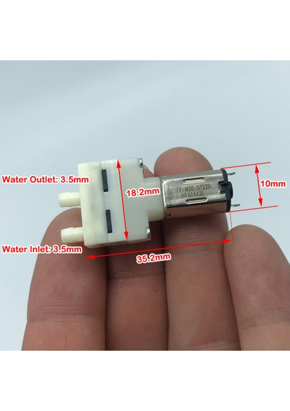 Mikro Mini M20 Su Pompası Dc 3V 4.2V Küçük Diafragma Pompa Kendinden Emişli Pompa Küçük Pompa Vakum Mini Su Pompası 3.7V 60ML/DAK (Yurt Dışından) modelleri