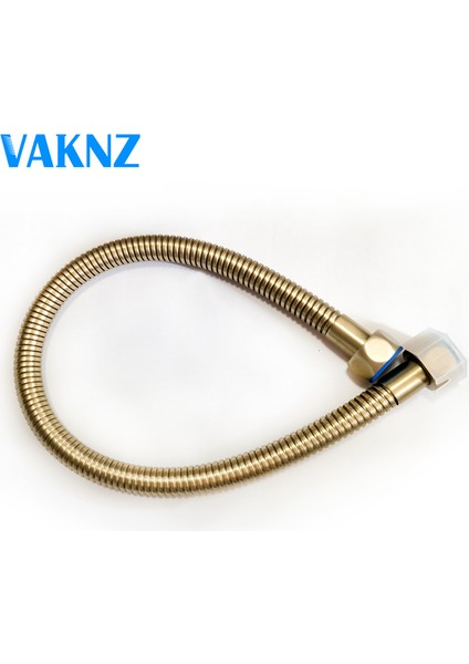 Fırçalanmış Altın 1l2 Stili 30CM 30CM Paslanmaz Çelik Banyo Hortumu Mat Altın Mat - Tesisat Hortumu (Yurt Dışından)