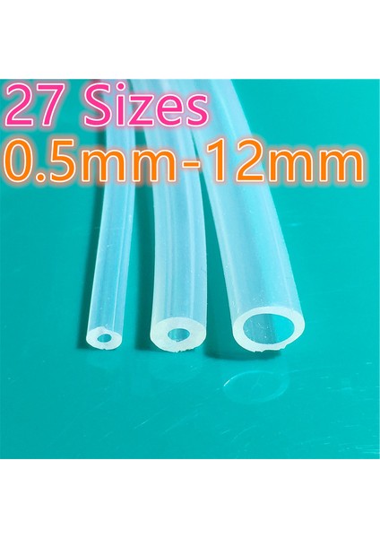 2X6MM Tarzı 1 Metre Gıda Sınıfı Şeffaf Silikon Boru Kauçuk Hortum Su Gaz Borusu (Yurt Dışından) fiyatları