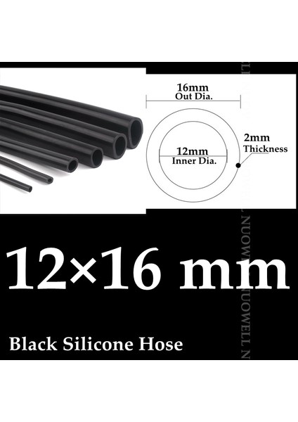 12X16MM Tarzı 100CM 100CM -60~200 Derece Isıya Dayanıklı I.d 2~16MM Siyah Esnek Silika Jel Boru Akvaryum Hava Pompası Yumuşak Kauçuk Silikon Hortum (Yurt Dışından)