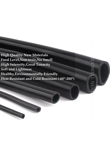 12X16MM Tarzı 100CM 100CM -60~200 Derece Isıya Dayanıklı I.d 2~16MM Siyah Esnek Silika Jel Boru Akvaryum Hava Pompası Yumuşak Kauçuk Silikon Hortum (Yurt Dışından) fiyatları
