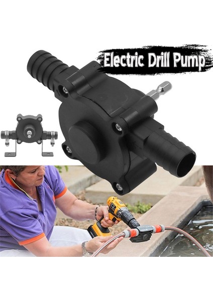 Siyah Ev Tipi Taşınabilir Elektrikli Mini Matkap Pompa Dizel Yağ Sıvı Su Pompa Balık Havuzu Akvaryum Su Pompası Tankı Çeşme Dış Mekan Aracı (Yurt Dışından) fiyatları