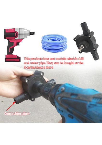 Siyah Ev Tipi Taşınabilir Elektrikli Mini Matkap Pompa Dizel Yağ Sıvı Su Pompa Balık Havuzu Akvaryum Su Pompası Tankı Çeşme Dış Mekan Aracı (Yurt Dışından) modelleri