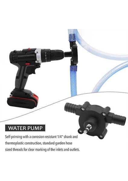 Siyah Ev Tipi Taşınabilir Elektrikli Mini Matkap Pompa Dizel Yağ Sıvı Su Pompa Balık Havuzu Akvaryum Su Pompası Tankı Çeşme Dış Mekan Aracı (Yurt Dışından) fırsatları