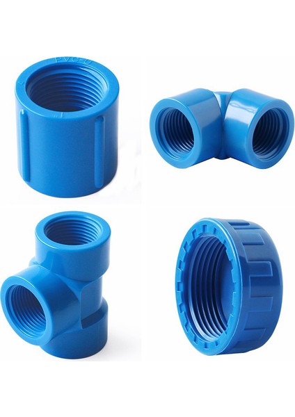 1 Inç Dirsek Stili 10 Parça 2~ Inç Pvc Boru Dişi Konu Bağlantısı Plastik Pvc Düz Dirsek Tee Akvaryum Balık Tankı Su Kaynağı Adaptörü (Yurt Dışından) fiyatları