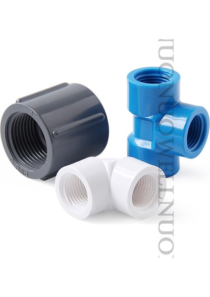 1 Inç Dirsek Stili 10 Parça 2~ Inç Pvc Boru Dişi Konu Bağlantısı Plastik Pvc Düz Dirsek Tee Akvaryum Balık Tankı Su Kaynağı Adaptörü (Yurt Dışından) modelleri