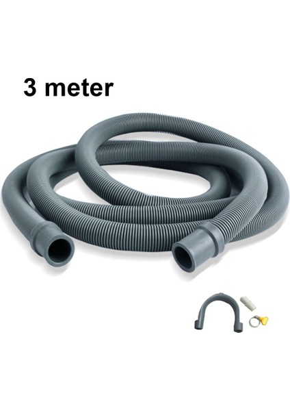 3 M Tarzı Kalın Duvarlı Sızdırmaz Drenaj Hortumu Kıvrımlı Tasarım Bulaşık Makinesi Çamaşır Makinesi Uzatma Drenaj Borusu Kanalizasyon Aksesuarları (Yurt Dışından)