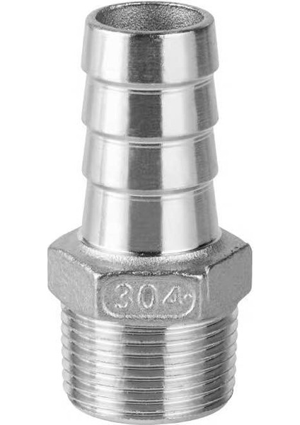 Erkek Iplik Dikenli Stil 18 mm Diken Paslanmaz Çelik Bspt Erkek/ Dişi Dirsek x mm Hortum Bağlantısı Barb Konnektörü (Yurt Dışından)