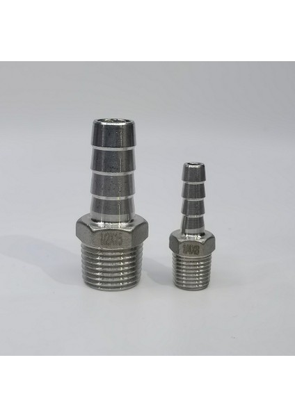 Erkek Iplik Dikenli Stil 18 mm Diken Paslanmaz Çelik Bspt Erkek/ Dişi Dirsek x mm Hortum Bağlantısı Barb Konnektörü (Yurt Dışından)