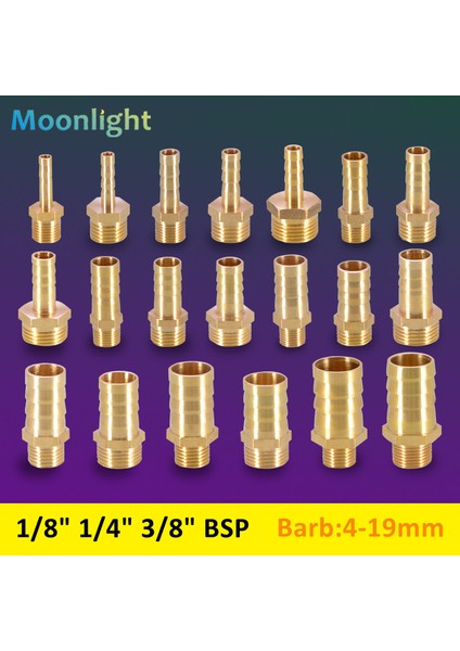 1L4BSP 12MM Diken Stili 5 Adet Brae Uygun mm Hortum Bağlantı Nipel Bsp Erkek Bağlayıcı Ortak Bakır Adaptörü (Yurt Dışından) indirimleri